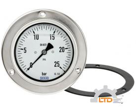 Model PG23CP Bourdon tube pressure gauge, stainless steel For panel mounting