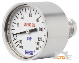 Models 432.10, 432.15 Mini diaphragm pressure gauge UHP, nominal sizes 1