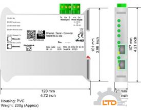 Model : HD67648-A1-232-485 Ethernet / Serial - Converter ADFweb VIET NAM
