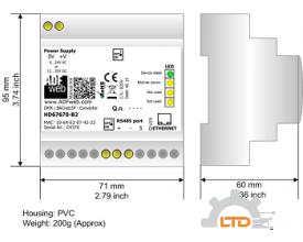 Model : HD67670-IP-B2 DMX / BACnet IP Slave - Converter ADFweb VIET NAM