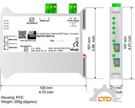 Model : HD67767-MSTP-A1 IEC 61850 Client / BACnet MSTP slave - Converter ADFweb VIET NAM