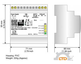 Model : HD67702-4-0-H5S-H5SRS485 / Single-Mode Optic Fiber - Converter ADFweb VIET NAM