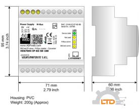 Model : HD67694-IP-B2-30-75 BACnet IP slave / M-Bus master - Converter ADFweb VIET NAM