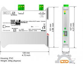 Model : HD67725-MSTP-A1 BACnet MSTP Master / J1939 - Converter ADFweb VIET NAM