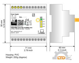 Model : HD67086-IP-B2-868MHz-160 M-Bus Wireless / BACnet IP Slave - Converter ADFweb VIET NAM
