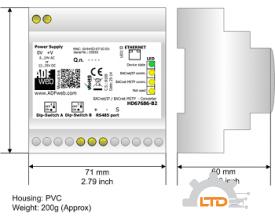 Model : HD67683-MSTP-A1 BACnet MSTP Slave / NMEA 2000 Slave - Converter ADFweb VIET NAM