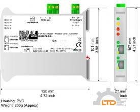 Model : HD67B71-485-A1 PROFINET / Modbus Slave - Converter ADFweb VIET NAM