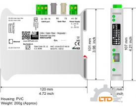 Model : HD67221FSX CAN / Optic Fiber - Repeater - Extender bus line - (With filter data configurable