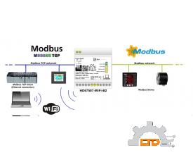 Model : HD67507-WiFi-B2-485 Modbus TCP Slave / Modbus Master - Converter ADFweb VIET NAM