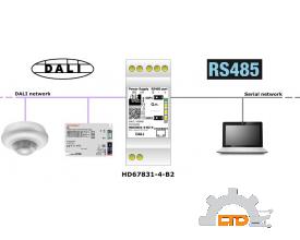 Model: HD67831-4-B2 DALI / RS485 - Converter ADFweb VIET NAM