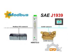 Model : HD67212 J1939 / Modbus Slave - Converter ADFweb VIET NAM